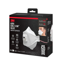 Lade das Bild in den Galerie-Viewer, 3M™ Aura™ Comfort Cool Flow™ Partikelmaske 9332+, FFP3, mit Ventil