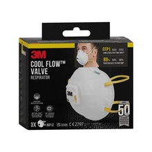 Lade das Bild in den Galerie-Viewer, Auslaufartikel: 3M™ Cool Flow™ Partikelmaske 8812, FFP1, mit Ventil, 3er-Pack | Packung (1 Stück)