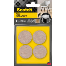 Lade das Bild in den Galerie-Viewer, Scotch® Extra weiche Filzpads, selbsthaftend, beige