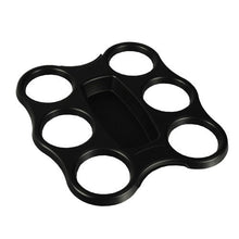Lade das Bild in den Galerie-Viewer, Starpak 3 Becher-Trays, PS 22,4 cm x 24,4 cm x 2,4 cm schwarz für 6 Becher | Schrumpffolie (3 Stück)
