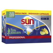 Lade das Bild in den Galerie-Viewer, Sun Professional Optimum All in One, Spülmaschinenkapseln mit Klarspüler und Salz | Packung (52 Tabs)