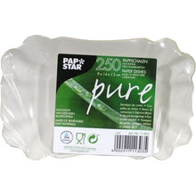 Lade das Bild in den Galerie-Viewer, PAPSTAR 100 Schalen, Pappe "pure" eckig weiss