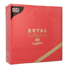 Lade das Bild in den Galerie-Viewer, PAPSTAR 50 Servietten "ROYAL Collection" 1/4-Falz 40 x 40 cm rot