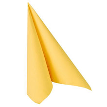 Lade das Bild in den Galerie-Viewer, PAPSTAR 50 Servietten "ROYAL Collection" 1/4-Falz 40 x 40 cm gelb