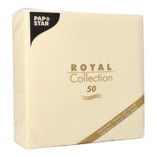 Lade das Bild in den Galerie-Viewer, PAPSTAR 50 Servietten "ROYAL Collection" 1/4-Falz 40 x 40 cm champagner