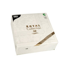 Lade das Bild in den Galerie-Viewer, PAPSTAR 50 Servietten "ROYAL Collection" 1/4-Falz 40 x 40 cm weiss