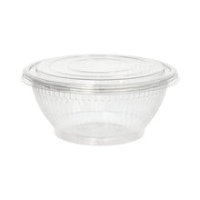 Lade das Bild in den Galerie-Viewer, Starpak 50 Deckel für Salatschalen, R-PET rund Ø 18 cm · 1,5 cm klar | Schrumpffolie (50 Stück)