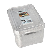Lade das Bild in den Galerie-Viewer, Starpak 50 Menüschalen + Deckel, Alu