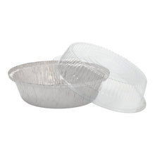 Lade das Bild in den Galerie-Viewer, Starpak 25 Schalen, Alu + Dom-Deckel rund 0,77 l Ø 18,2 cm · 8 cm | Schrumpffolie (25 Stück)