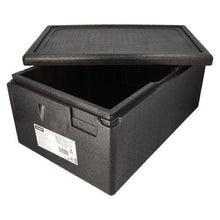 Lade das Bild in den Galerie-Viewer, Starpak Isolier-Transportbehälter, EPP 60 cm x 40 cm schwarz "Gastro-Norm 1/1"