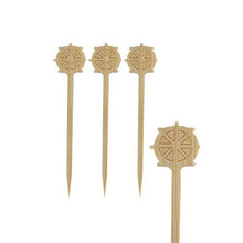 Lade das Bild in den Galerie-Viewer, PAPSTAR Fingerfood Picker "Steuerrad" 9 cm, ideal für Partys | Papptray (200 Stück)