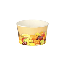 Lade das Bild in den Galerie-Viewer, Starpak Eisbecher aus Pappe rund 125 ml Ø 8 cm · 4,8 cm "Früchte" | Schrumpffolie (200 Stück)