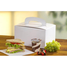 Lade das Bild in den Galerie-Viewer, PAPSTAR 20 Lunch-Boxen, Pappe "pure" eckig 12,5 cm x 15,5 cm x 22,5 cm mit Tragegriff