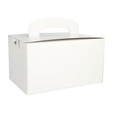 Lade das Bild in den Galerie-Viewer, PAPSTAR 20 Lunch-Boxen, Pappe "pure" eckig 12,5 cm x 15,5 cm x 22,5 cm mit Tragegriff