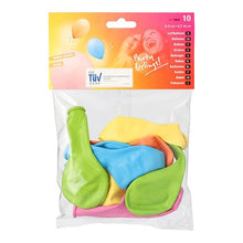 Lade das Bild in den Galerie-Viewer, PAPSTAR 10 Luftballons Ø 25 cm farbig sortiert