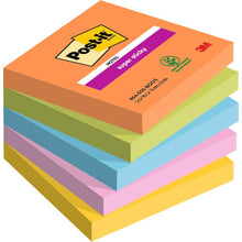 Lade das Bild in den Galerie-Viewer, Post-it® Super Sticky Notes, 76 mm x 76 mm, 90 Blatt/Block, 100% PEFC