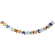 Lade das Bild in den Galerie-Viewer, PAPSTAR Grußkette 1,9 m "Joyeux Anniversaire", festliche Dekoration | Beutel (1 Stück)