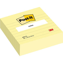 Lade das Bild in den Galerie-Viewer, Post-it® Notes im Großformat, Gelb, Liniert, 101 mm x 101 mm, 300 Blatt/Block, 1 Block/Packung, 100% PEFC, SGSCH-PEFC-COC-110078 | Packung (1 Stück)