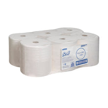 Lade das Bild in den Galerie-Viewer, Scott® PERFORMANCE Handtücher - Rolle / Weiß - 6 Rolls x 1 Sheet | Karton (6 Rollen)