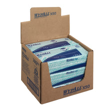 Lade das Bild in den Galerie-Viewer, WypAll® X50 Critical Clean - Interfold / Grün - 6 Bags x 50 Sheets | Karton (6 Beutel)