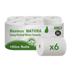 Lade das Bild in den Galerie-Viewer, Hostess™ NATURA Handtücher - Rolle / Grau - 6 Rolls x 1 Sheet | Karton (6 Rollen)