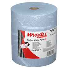 Lade das Bild in den Galerie-Viewer, WypAll® L20 Papierwischtuch für Oberflächen - Großrolle - Extra breit / Blau - 1 Roll x 1000 Sheets | Karton (1 Rolle)