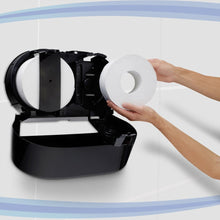 Lade das Bild in den Galerie-Viewer, Kimberly-Clark Professional™ Toilet Tissue Spender - Zentralentnahme / Schwarz /Jumbo -