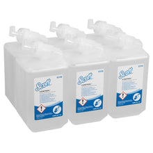 Lade das Bild in den Galerie-Viewer, Scott® Control™ Antibakterieller Handreiniger - Kassette / Transparent /1 Ltr - 6 Cassettes | Karton (6 Kartuschen)