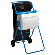 Lade das Bild in den Galerie-Viewer, Kimberly-Clark Professional™ Mobiler Ständer für Wischtuchrollen - Großrolle / Blau - 1 Dispenser | Karton (1 Spender)
