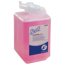 Lade das Bild in den Galerie-Viewer, Scott® Essential™ Schaumseife für die tägliche Verwendung - Kassette / Rosa /1 Ltr - 6 Cassettes | Karton (6 Kartuschen)