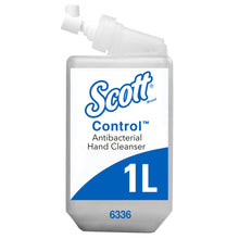 Lade das Bild in den Galerie-Viewer, Scott® Control™ Antibakterieller Handreiniger - Kassette / Transparent /1 Ltr - 6 Cassettes | Karton (6 Kartuschen)