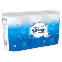 Lade das Bild in den Galerie-Viewer, Kleenex® Toilettenpapier - Standard / Weiß - 6 Packs x 6 small rolls x 350 Toilet Tissue Sheets | Karton (6 Päckchen)