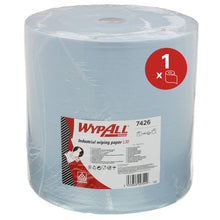 Lade das Bild in den Galerie-Viewer, WypAll® L30 Papierwischtuch für industrielle Reinigungsaufgaben - Großrolle - Extra breit / Blau - 1 Roll x 670 Sheets | Karton (1 Rolle)