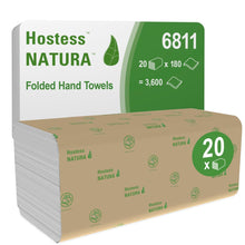 Lade das Bild in den Galerie-Viewer, Hostess™ NATURA™ Handtücher - Zick-Zack-Faltung, Klein / 23.00 cm x 25.00 cm