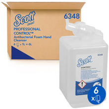Lade das Bild in den Galerie-Viewer, Scott® Anti Bac Foam Soap - Kassette / Transparent /1 Ltr - 6 Cassettes | Karton (6 Kartuschen)