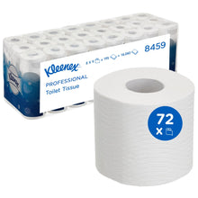 Lade das Bild in den Galerie-Viewer, Kleenex® Toilettenpapierrollen - Kleinrollen / Weiß - 8 Packs x 9 small rolls x 195 Toilet Tissue Sheets | Karton (8 Päckchen)