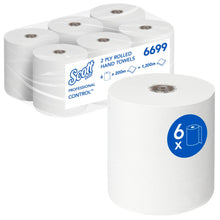 Lade das Bild in den Galerie-Viewer, Scott® Control™ Handtücher - Rolle / Weiß