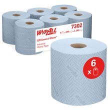 Lade das Bild in den Galerie-Viewer, WypAll® L20 Papierwischtuch für industrielle Reinigungsaufgaben - Zentralentnahme / 38.00 cm x 18.30 cm