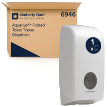 Lade das Bild in den Galerie-Viewer, Aquarius™ Toilet Tissue Spender - Weiß - 1 Dispenser | Karton (1 Spender)