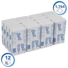 Lade das Bild in den Galerie-Viewer, Scott® SLIMFOLD Handtücher - gefaltet / Weiß - 16 Clips x 110 Sheets | Karton (16 Päckchen)