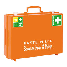 Lade das Bild in den Galerie-Viewer, Erste-Hilfe Senioren Heim und Pflege MT-CD orange gefüllt Erste Hilfe Kasten | Packung (1 Stück)