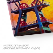 Lade das Bild in den Galerie-Viewer, Ruhrpott Förderturm in Öl - Premiumdruck