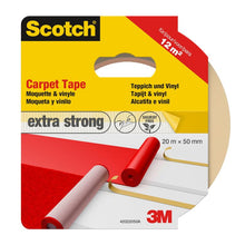 Lade das Bild in den Galerie-Viewer, Scotch® Teppichklebeband, 42022050, weiß, 50 mm x 20 m, 1 Rolle Teppichklebeband | Packung (1 Rolle)