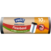 Lade das Bild in den Galerie-Viewer, Swirl Fixierband-Müllbeutel 10 l Reißfest & Dicht | Rolle (15 Beutel)