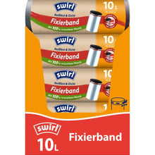 Lade das Bild in den Galerie-Viewer, Swirl Fixierband-Müllbeutel 10 l Reißfest & Dicht | Rolle (15 Beutel)