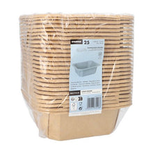 Lade das Bild in den Galerie-Viewer, Starpak 25 Lunchboxen, Pappe eckig