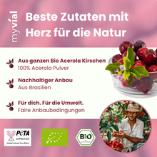Lade das Bild in den Galerie-Viewer, Bio Vitamin C Kapseln aus Acerola