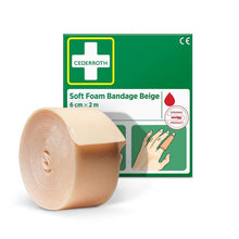 Lade das Bild in den Galerie-Viewer, Cederroth weichschaumbinde beige 6 cm x 2m | Packung (1 Stück)