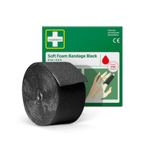 Lade das Bild in den Galerie-Viewer, Cederroth soft foam bandage schwarz 6 cm x 4,5m | Packung (1 Stück)