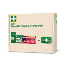 Lade das Bild in den Galerie-Viewer, Cederroth first aid nachfüllpackung für cederroth wundpflegespender ref 51011006. | Karton (1 Packung)